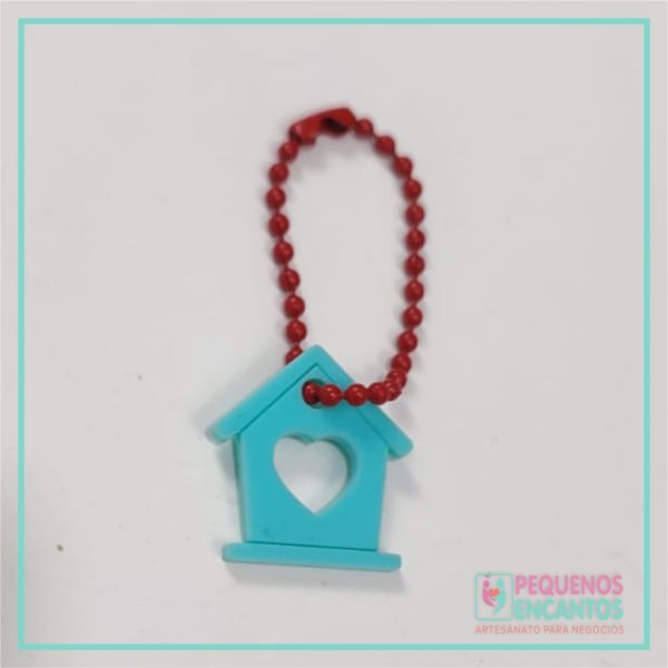 Apliques de Acrílico 2mm - Pingente Casinha