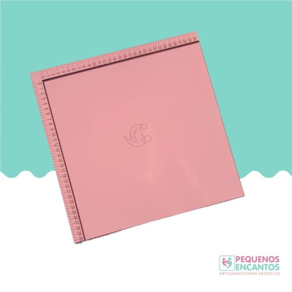 Meu Kit Perfeito - Super Kit de Gabaritos de Acrílico Completo com Caixa de MDF ROSA BEBÊ Gabaritos- Acrílico 3mm