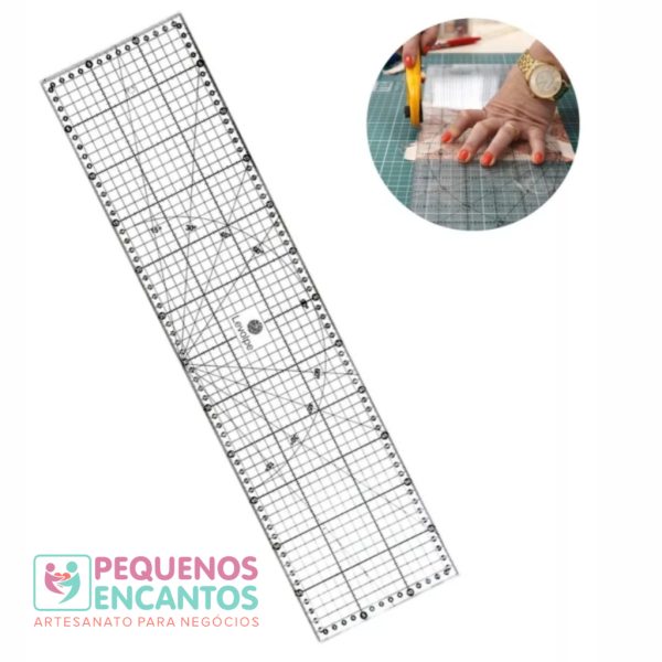 2 Réguas de Patchwork 30x60cm e 15x30 cm