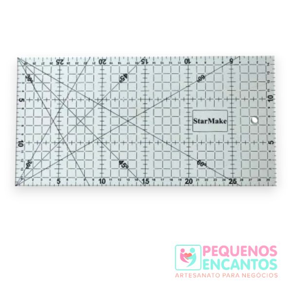 2 Réguas de Patchwork 30x60cm e 15x30 cm