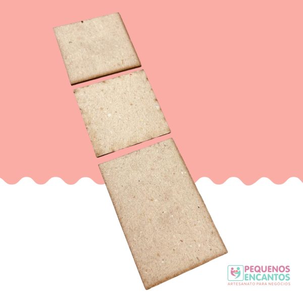 kit com 12 cortes de papelão cinza pra mini calendário articulado
