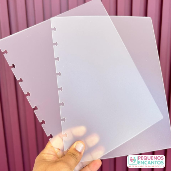 Capas Em plástico - PP 0.6mm Camurça (CADERNO INTELIGENTE)