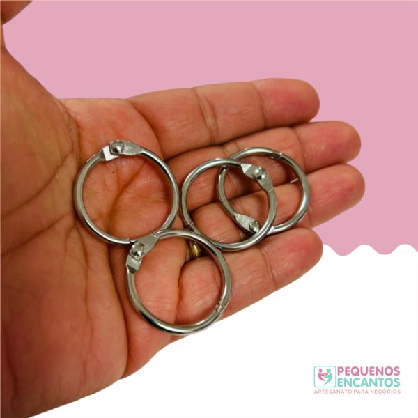Pacote com 6 argolas articuladas 25mm
