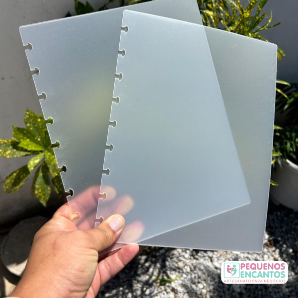 Capas Em plástico - PP 0.6mm Camurça (CADERNO INTELIGENTE)