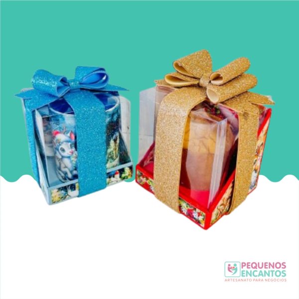 6 kits de caixas Para mini Panetone ou Caneca