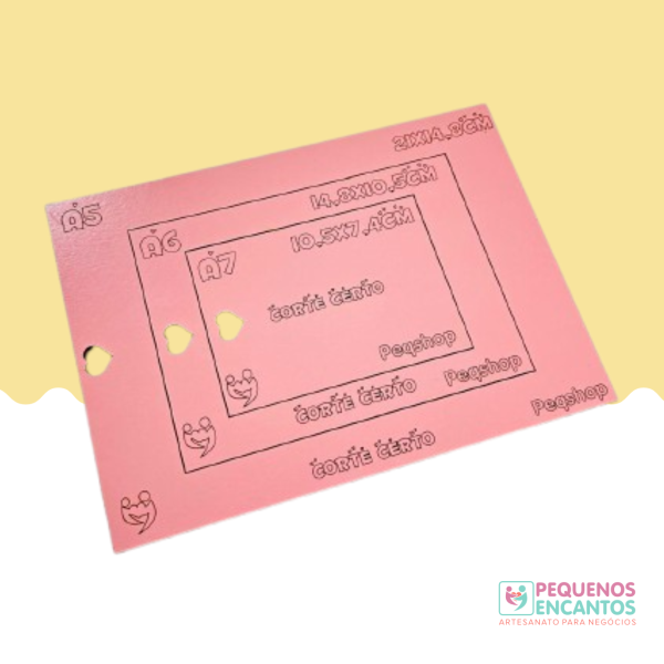 Placa pra blocagem e encadernação com costura Tamanho P - pra bloquinho