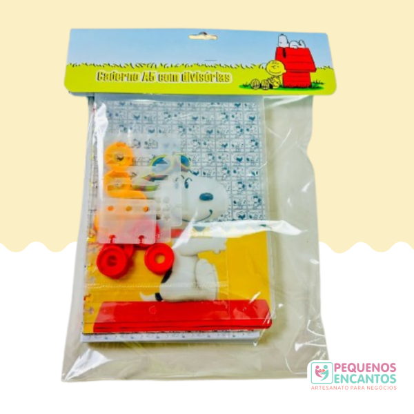 CADERNO DE DISCO SNOOPY