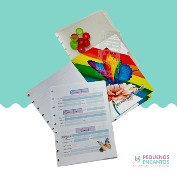 Caderno de Disco Borboletas