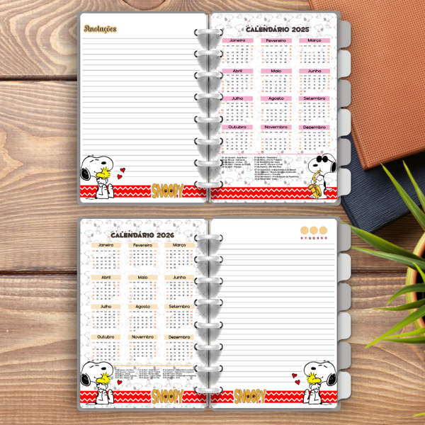 CADERNO DE DISCO SNOOPY