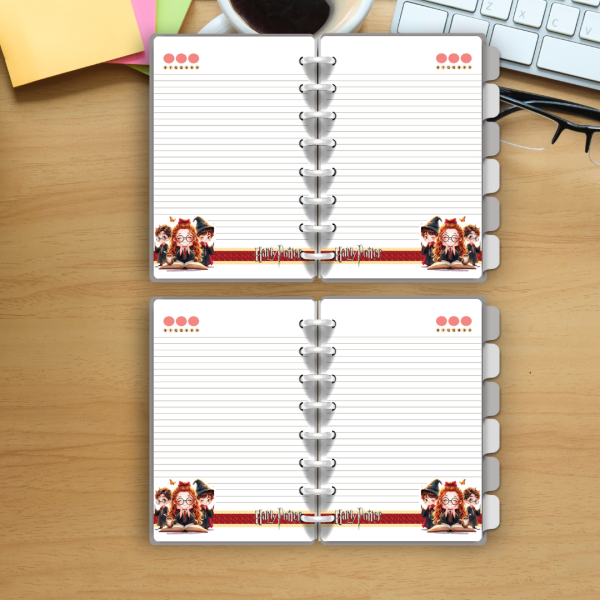 caderno de disco hary potter