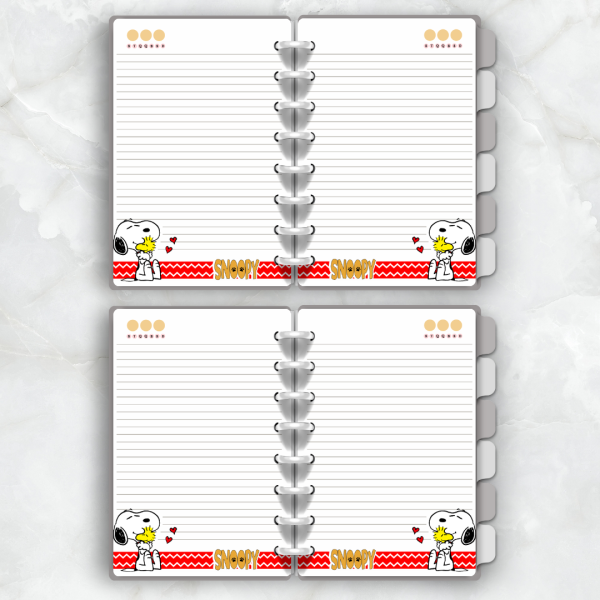 CADERNO DE DISCO SNOOPY