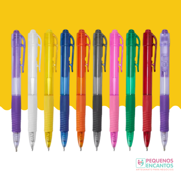 kit 10 canetas para personalizar