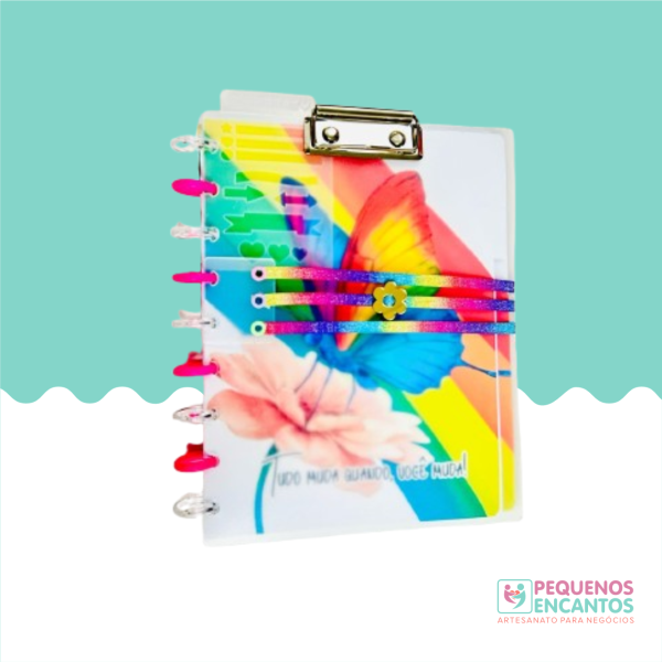 Caderno de Disco Borboletas