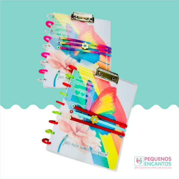 Caderno de Disco Borboletas