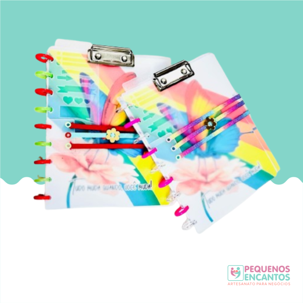 Caderno de Disco Borboletas
