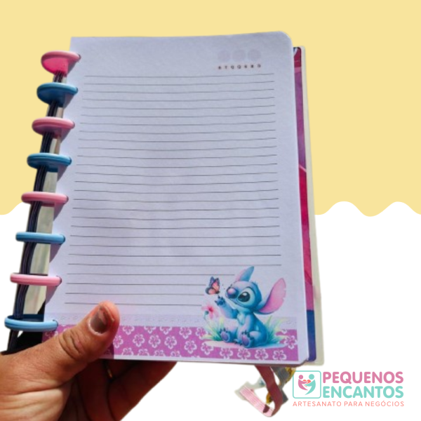 Caderno de disco Stitch
