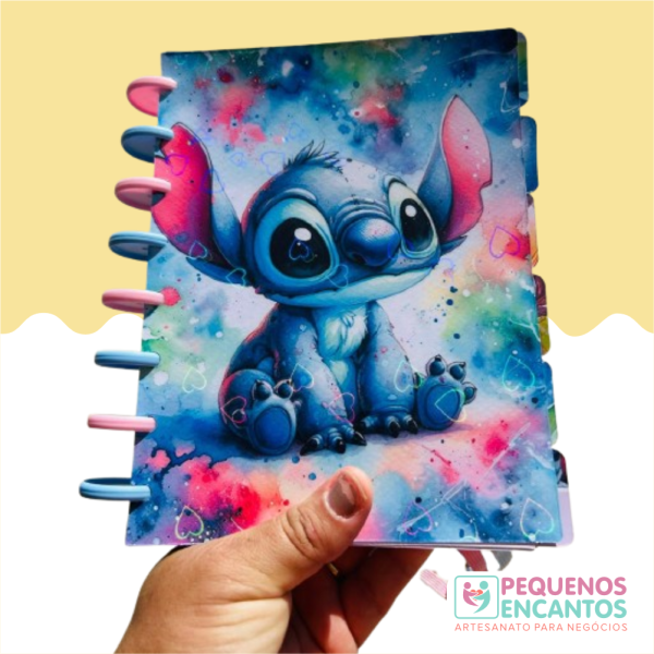 Caderno de disco Stitch