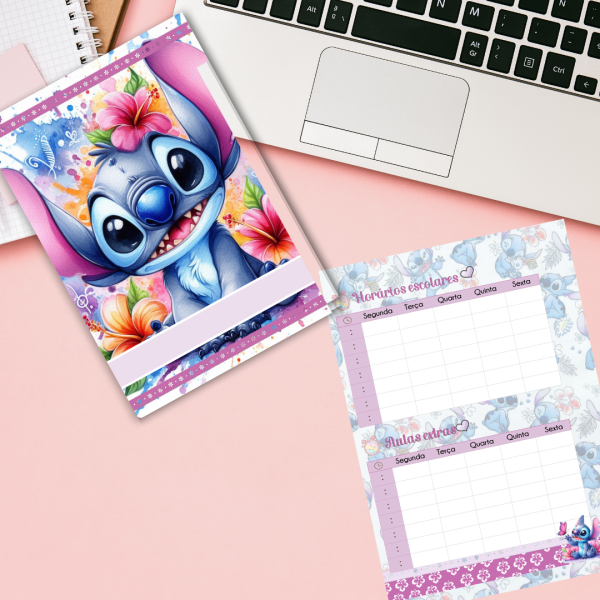 Caderno de disco Stitch