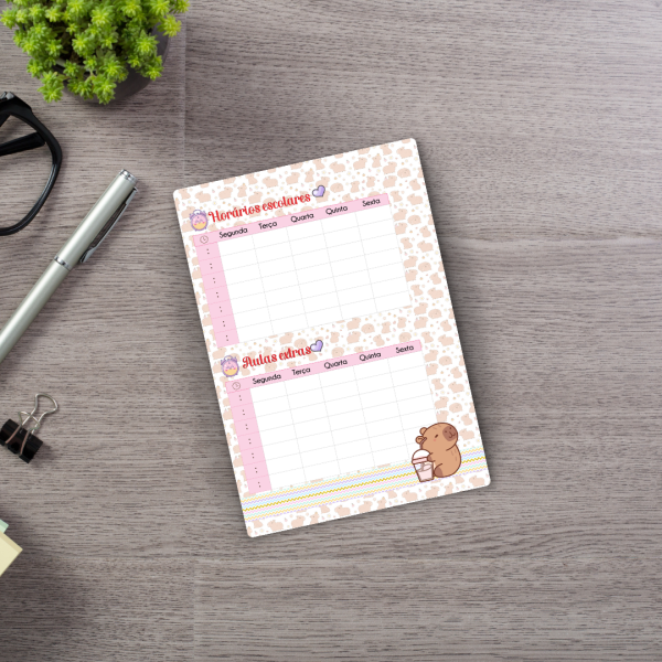 Caderno de disco Capivara
