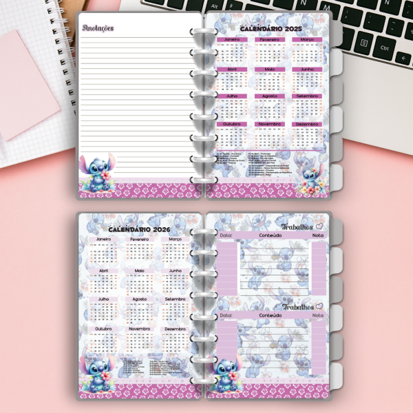 Caderno de disco Stitch