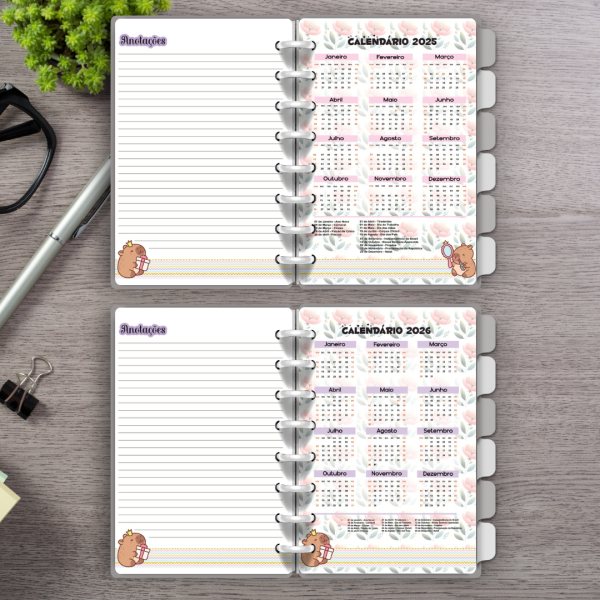 Caderno de disco Capivara