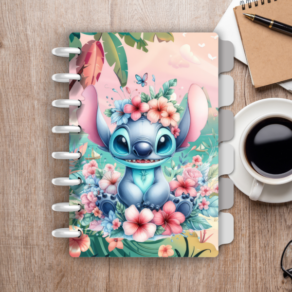 Caderno de disco Stitch