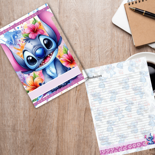 Caderno de disco Stitch