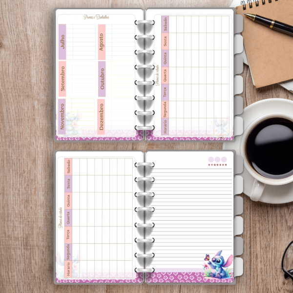 Caderno de disco Stitch