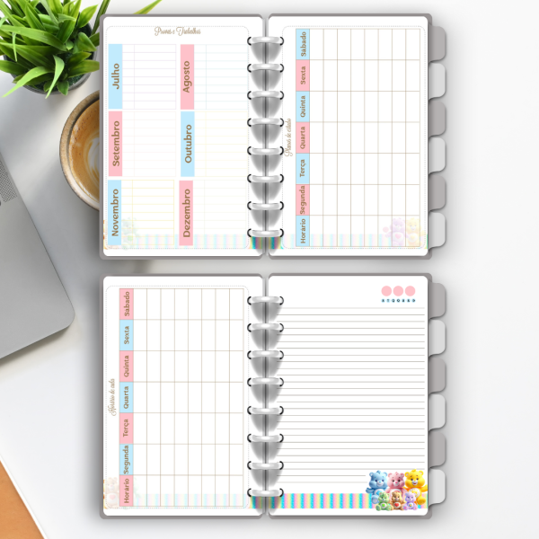 Caderno de disco Ursinhos Carinhosos