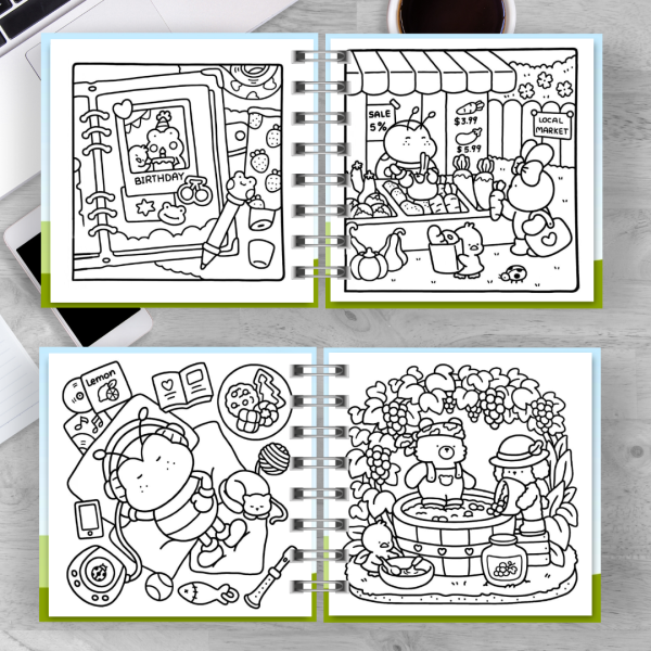 Miolo livro de colorir