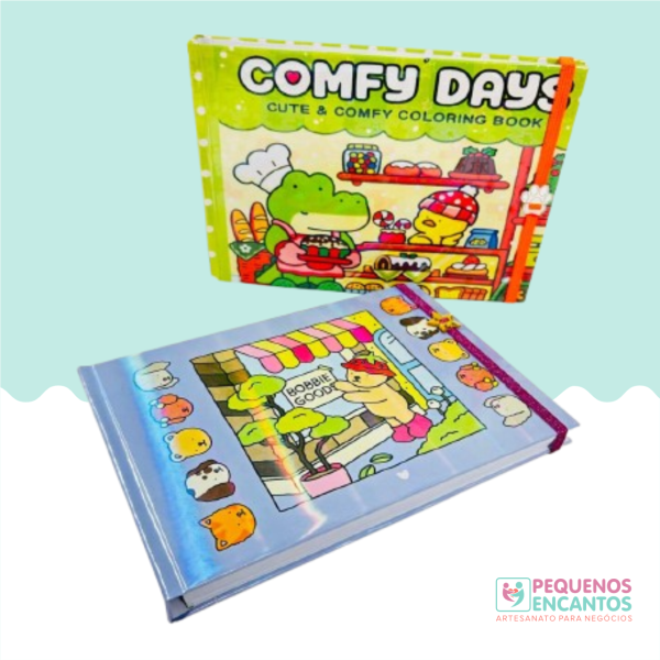 Kit faça você mesmo Coloring Book ( livro de colorir)brochura A5