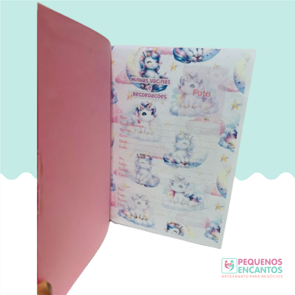5 Kits caderneta de vacinação brochura