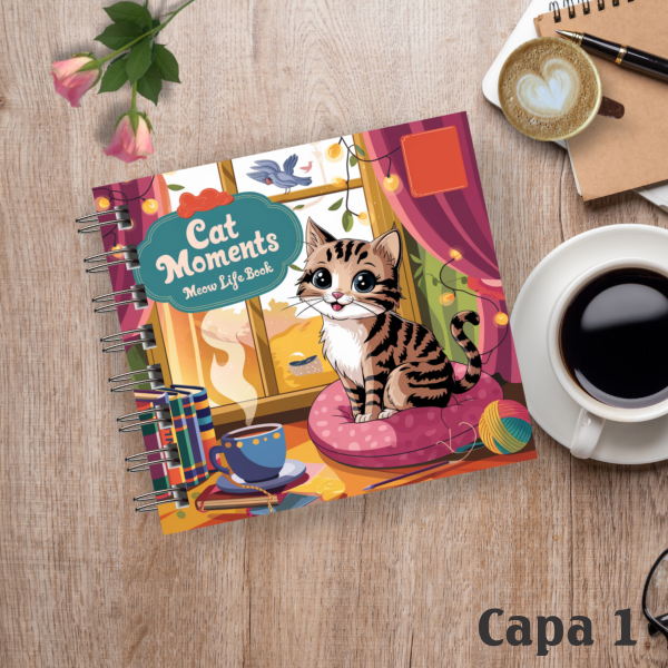 Livro de colorir Cat Moments
