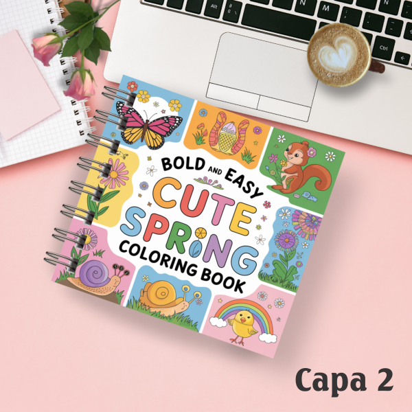 Livro de colorir Cute Spring
