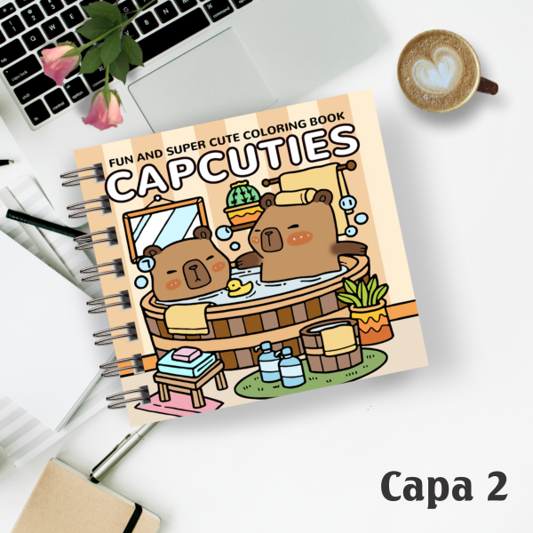 Livro de colorir Capivara