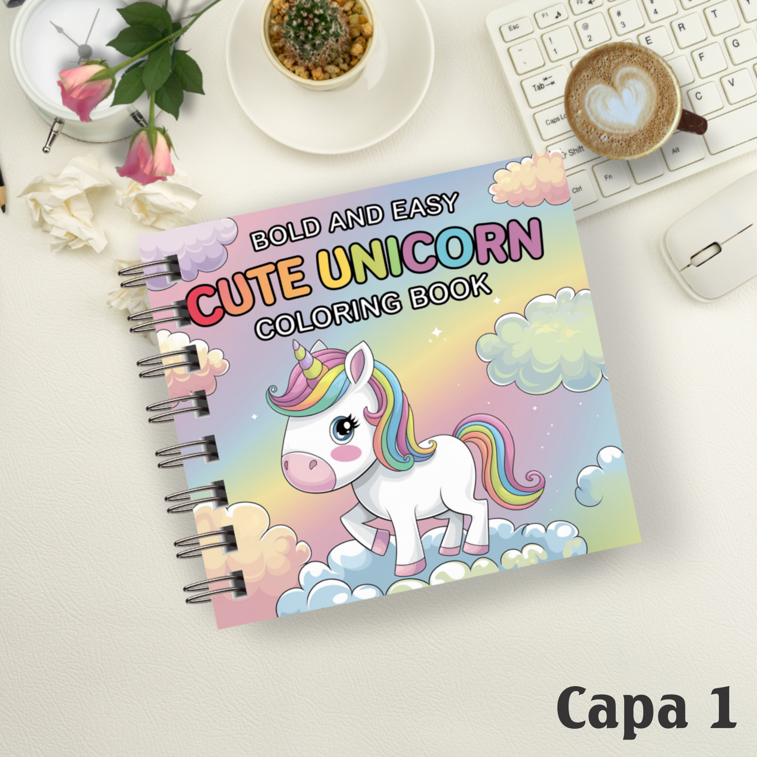 Livro de colorir Unicórnio – PeqShop