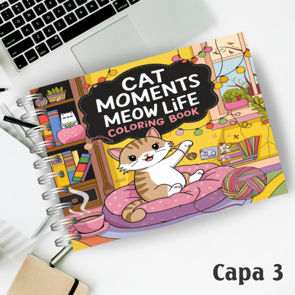 Livro de colorir Cat Moments