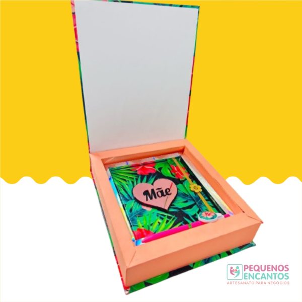 Kit faça você Mesma Note Pad Com Caixa Semi Cartonada