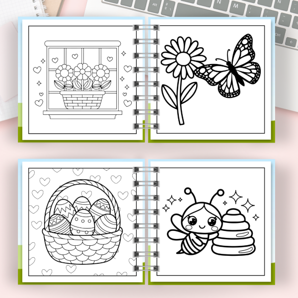 Livro de colorir Cute Spring