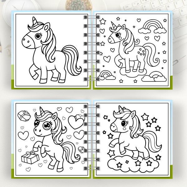Livro de colorir Unicórnio