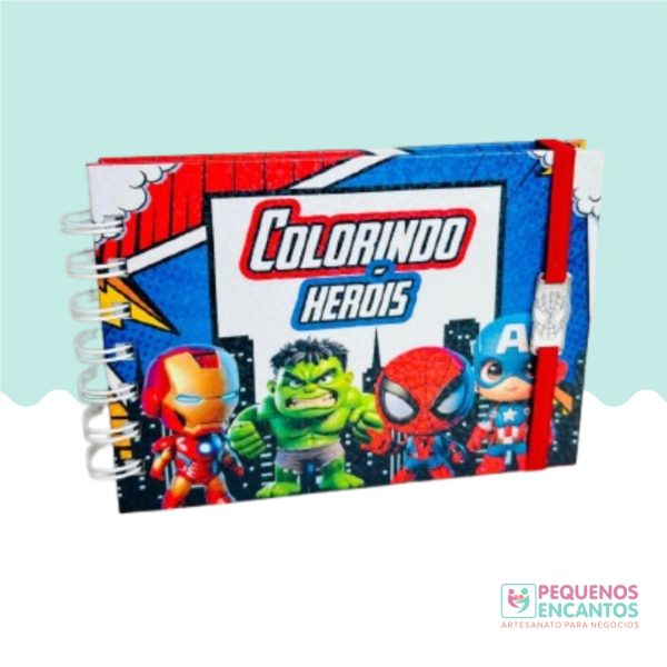 Livro de colorir Heróis