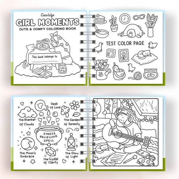 Livro de colorir Girls Moments