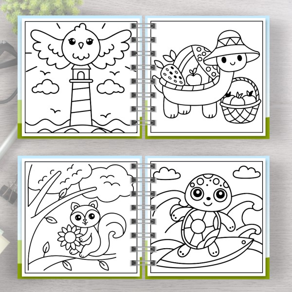 Livro de colorir Easy Summer