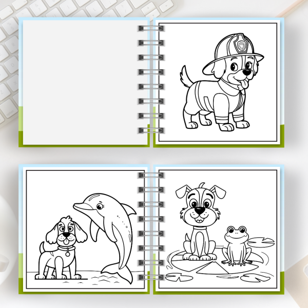 Livro de Colorir Cute Dog