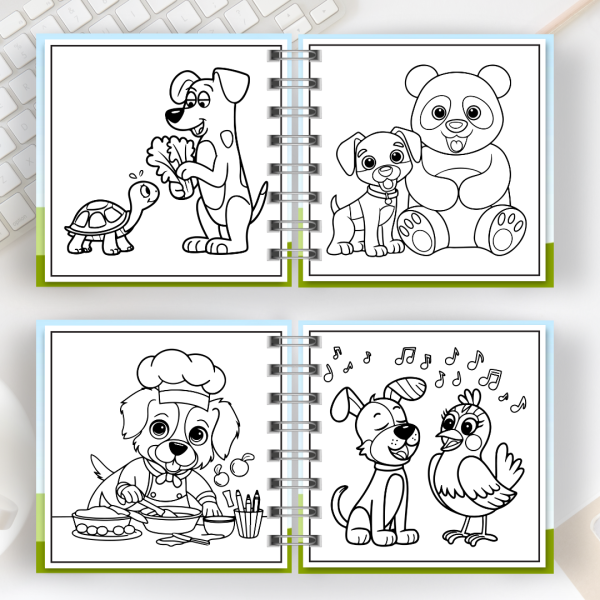 Livro de Colorir Cute Dog
