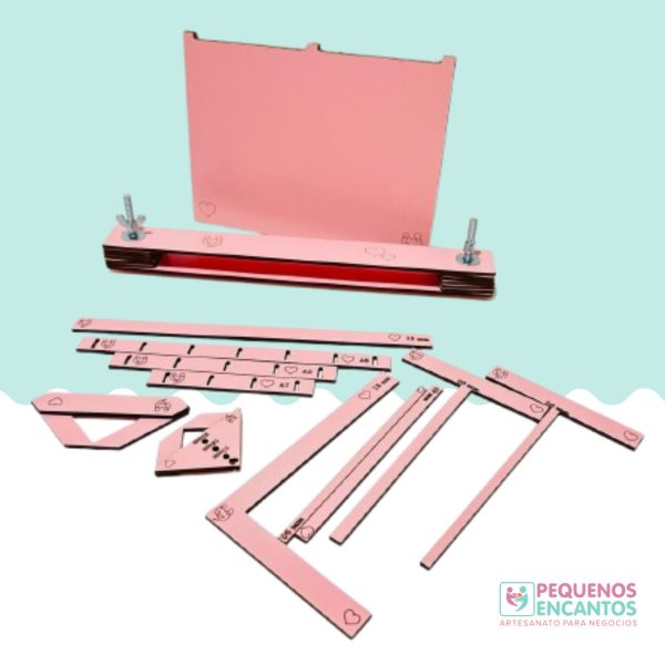 Kit de Gabaritos para confecção de peças de encadernação tipo brochura