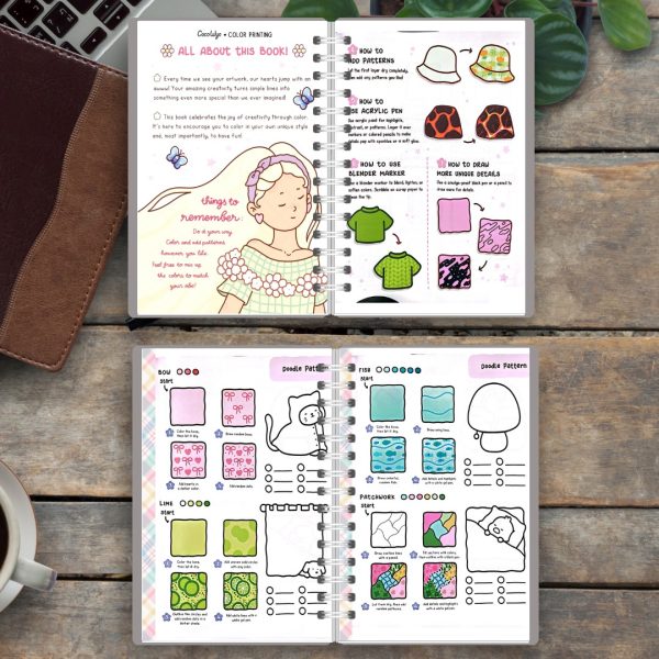 Livro de Colorir Draw Patnners - Texturas