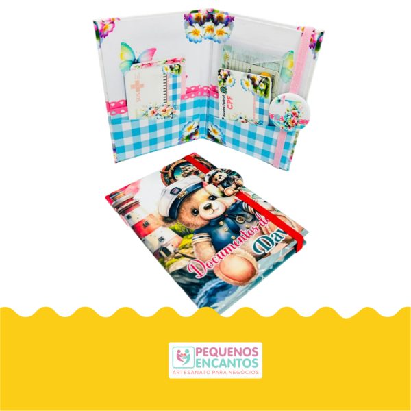 KIT FAÇA VC MESMA MINI PORTA DOCUMENTOS