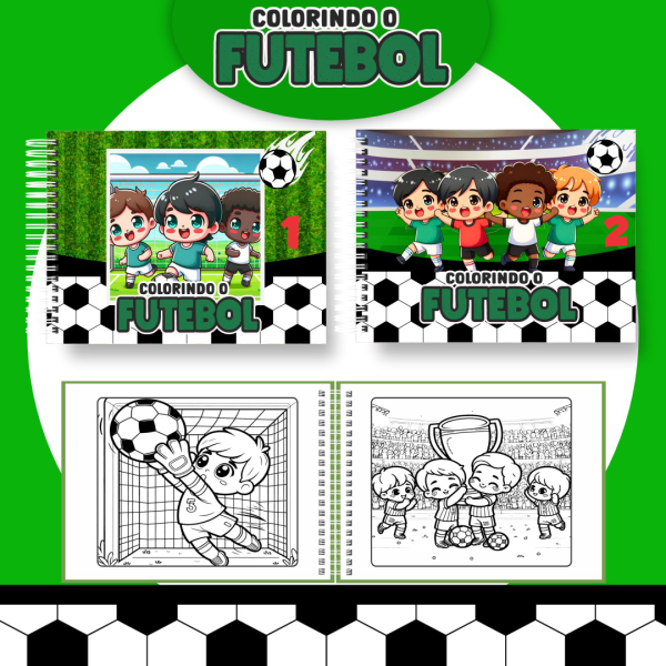 Livro de Colorir Futebol
