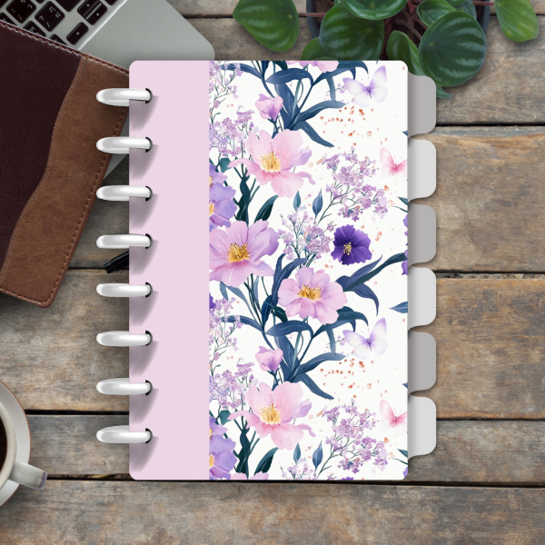 Caderno De Disco Lavanda